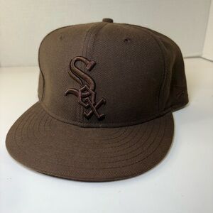 New Era Chicago White Sox Brown Hat Fitted 7 5/8